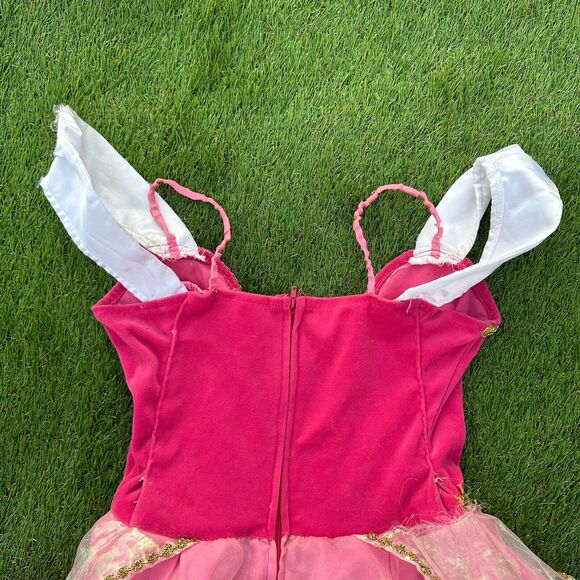 90s Disney Princess Halloween Pretend Play Aurora Sleeping Beauty Costume Size 5 - Picture 8 of 10